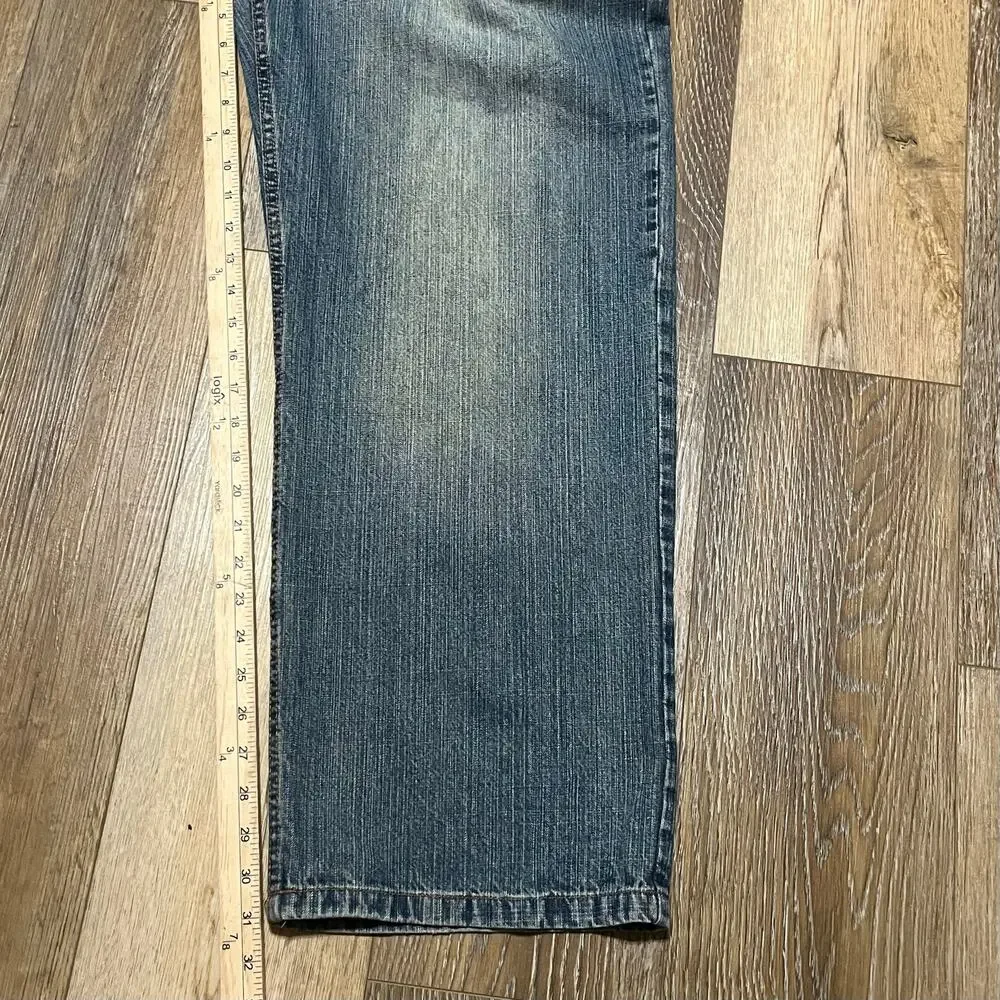 VTG Y2K Mecca Jeans 36x32 Baggy Fit Grunge Skater JNCO Faded Wash 90s Hip Hop